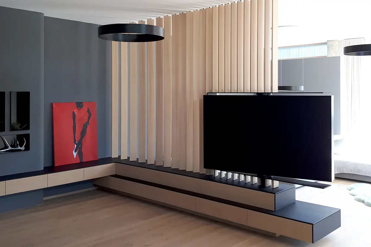 Wohnzimmer Raumteiler und Lowboard Wohnzimmer Raumteiler und Lowboard